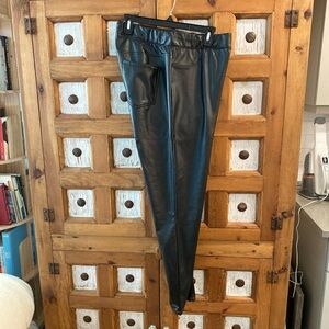 Sanctuary 1X Black Faux Leather Legging Pants